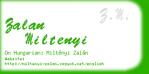 zalan miltenyi business card