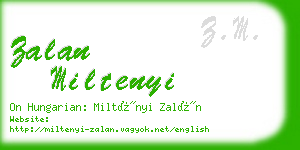 zalan miltenyi business card